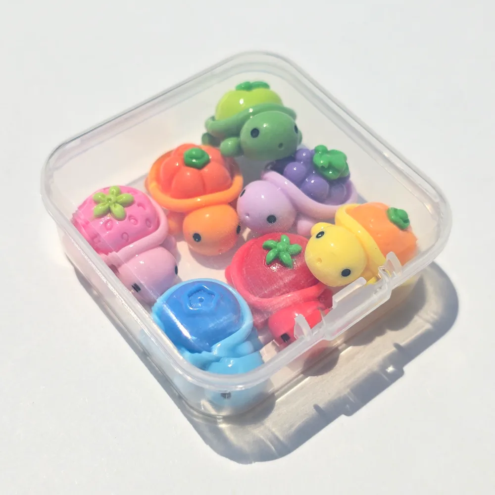 야광 과일 거북이 7종 세트 | 거북이 비즈 파츠 모음
