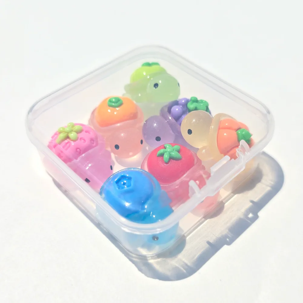 야광 과일 거북이 7종 세트 | 거북이 비즈 파츠 모음