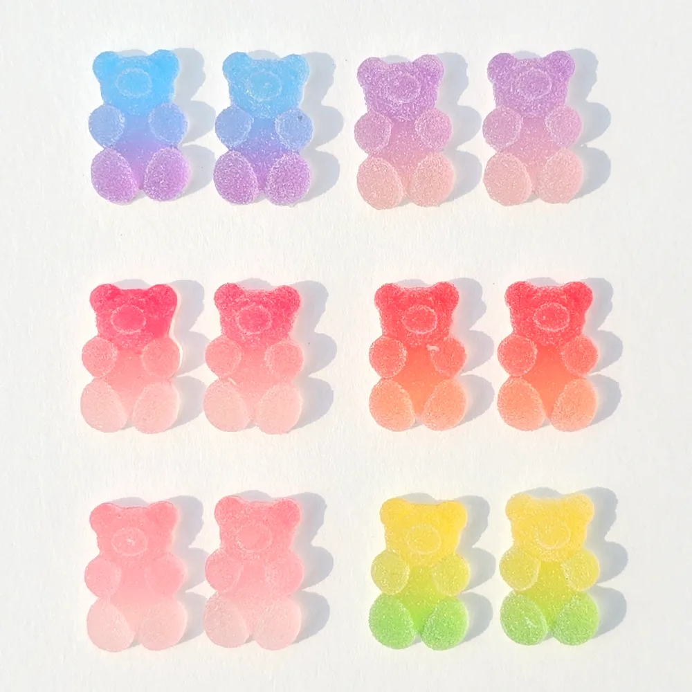 그라데이션 곰돌이 파츠 1세트 | 젤리파츠 데코 부자재